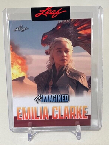 2023 Leaf Reimagined EMILIA CLARKE #RIB-34 Game of Thrones only 138 Made Dragon