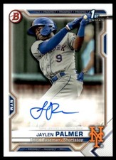 2021 Bowman Prospect Autographs Jaylen Palmer Auto New York Mets #PAPR-JP