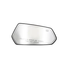 Door Mirror Glass W/Plate Right Chrome Heated For 10-15 Chevy Camaro