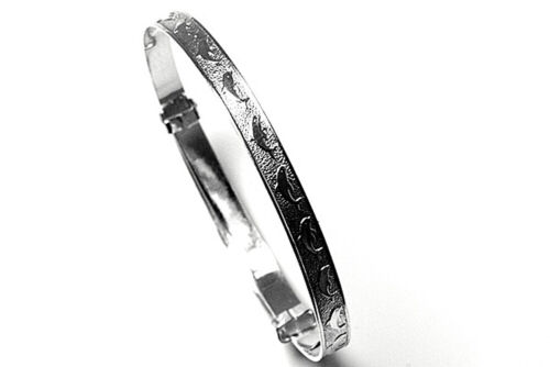 Sterling Silver Baby Christening Bangle Dolphin Gift boxed Made in UK