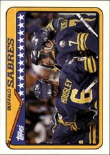 1990-91 Topps Buffalo Sabres #262a Buffalo Sabres
