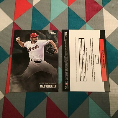 #H1 Max Scherzer Ace  ️   2020 Topps x Pete Alonso Curated Hitter's Nightmare