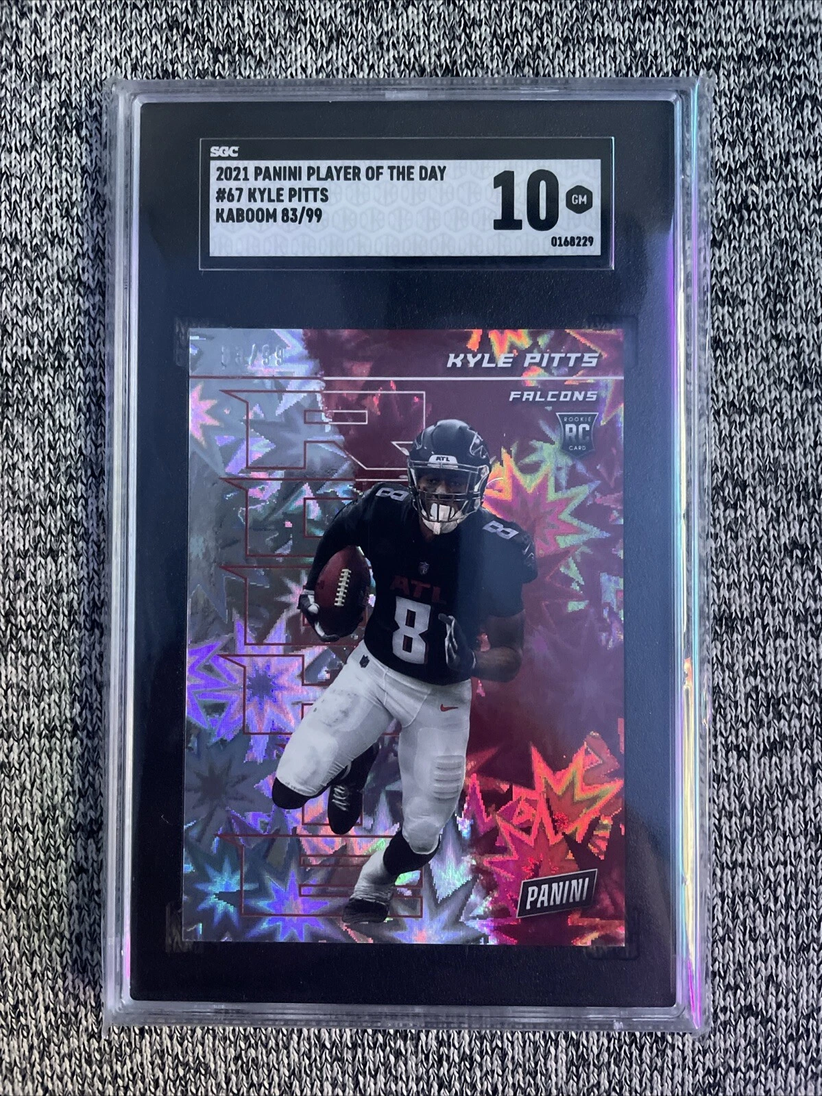 Kyle Pitts Panini NFL Player of the Day #67 Kaboom