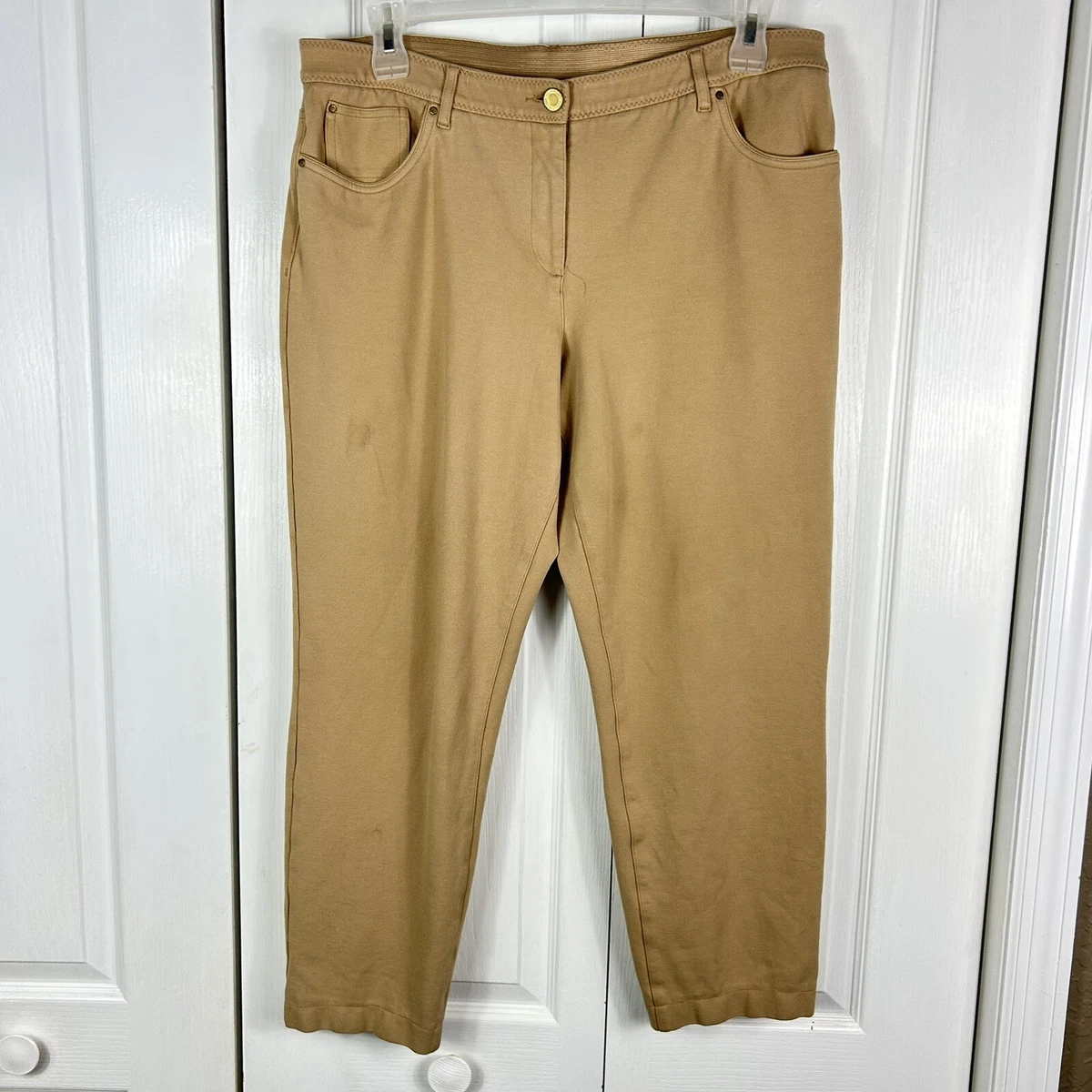 Chicos so slimming women's tan pants size 3 (XL 16)