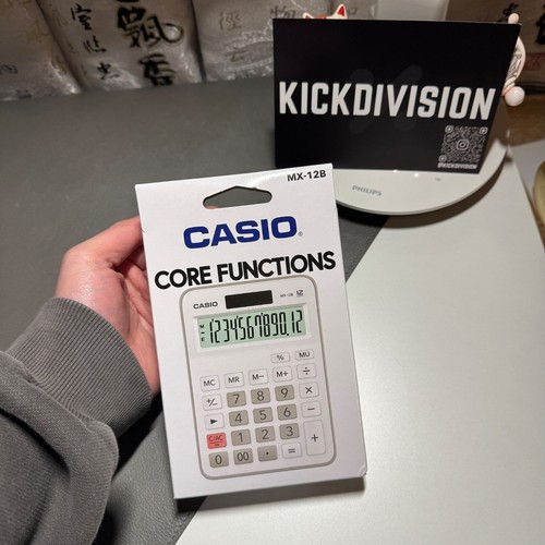 Casio MX-12B White Desk Calculator Large & Clear 12 Digit Display