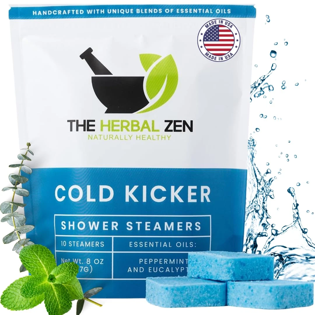 Cold Kicker Shower Steamers Aromatherapy, Eucalyptus Shower Steamer, Shower Bomb