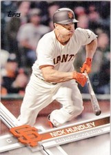 2017 Topps Update #US124 Nick Hundley San Francisco Giants