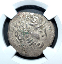 CELTS, AR TETRADRACHM, 3-2C., BC, NGC CERTIFIED, (369)