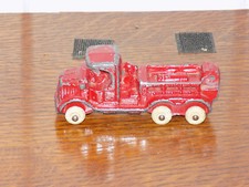 Vintage Cast Iron Fire Truck 4 Inch 6 Wheel Champion Hubley