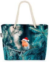 Void Tasche Lustiger Vogel Nikolaus Winter VöGel Rotkehlchen Tannenbaum