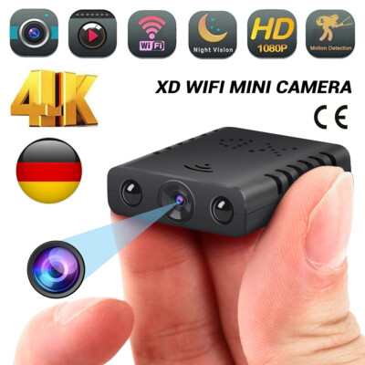Mini IP Kamera 1080P Wireless WLAN 4K WiFi Kamera Überwachungkamera IR Cam HD