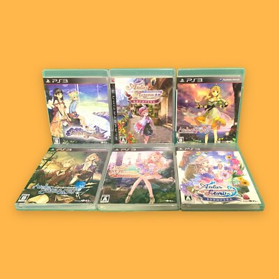 6 LOT Atelier Shallie Rorona Ayesha Escha etc PS3 Japan Ver. from Japan