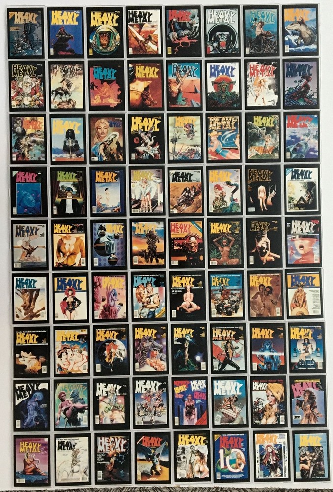 Heavy Metal The Art of Heavy Metal Magazine Covers Base Card Set 90 Cards