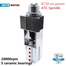 BT30 ATC Spindle 10000rpm 5Bearing No Power Automatic Tool Change+Cylinder+Mount