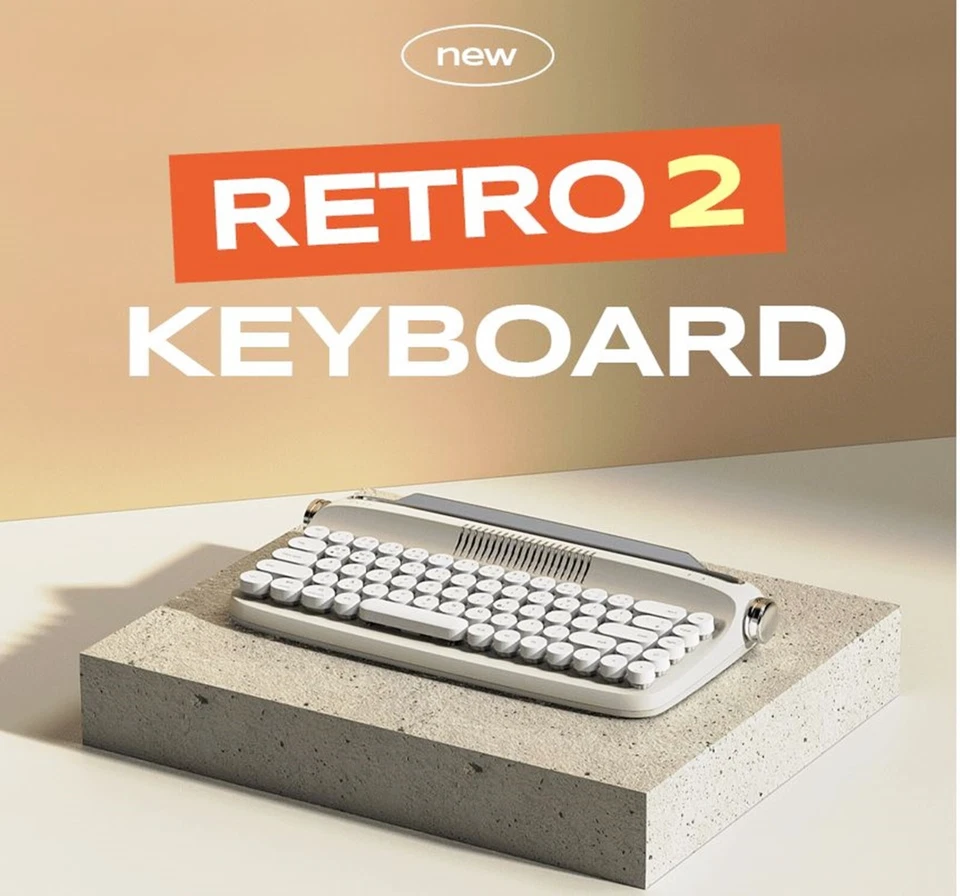ACTTO B307 Mini RETRO2 Multi-Pairing Wireless Bluetooth Keyboard Eng/Kor 2023 - Image 2 of 4