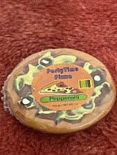 Vintage 90s Tyco Kitchen Littles Pepperoni Pizza Barbie Doll Food Miniature Wrap