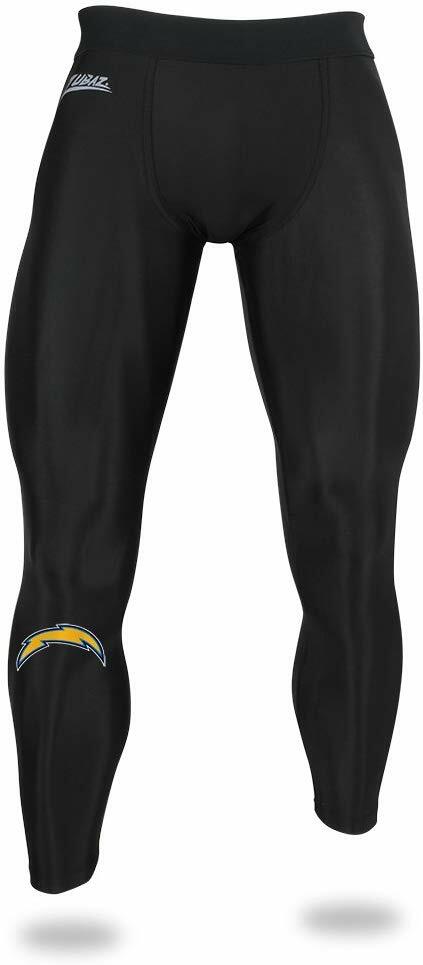 Компрессионные леггинсы Zubaz NFL Mens Los Angeles Chargers Active Performance