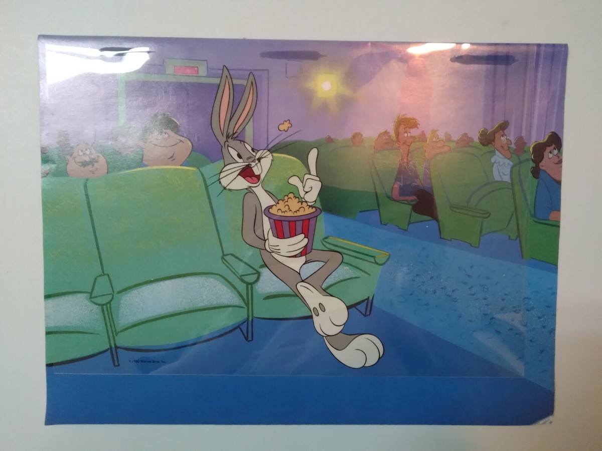 Bugs Bunny in Theatre Looney Tunes Warner Bros Trade Print
