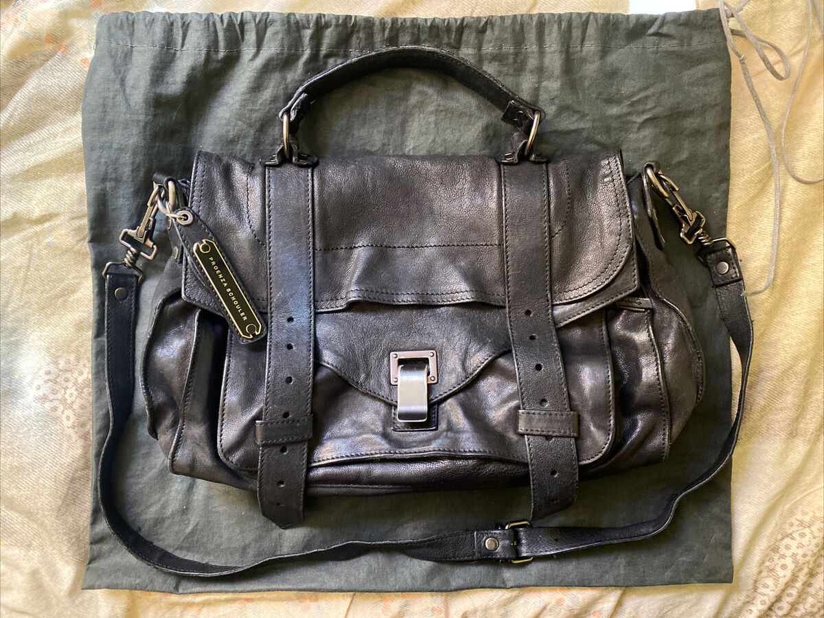 Proenza Schouler Medium PS1 Satchel Black Crossbody Bag Proenza Schouler Medium PS1 Satchel Black Crossbody Bag
