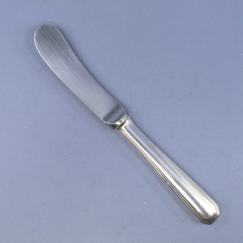 "Cuchillo esparcidor de mantequilla de 6 1/2" AMERICA by CHRISTOFLE monograma ""G" - Imagen 2 de 6