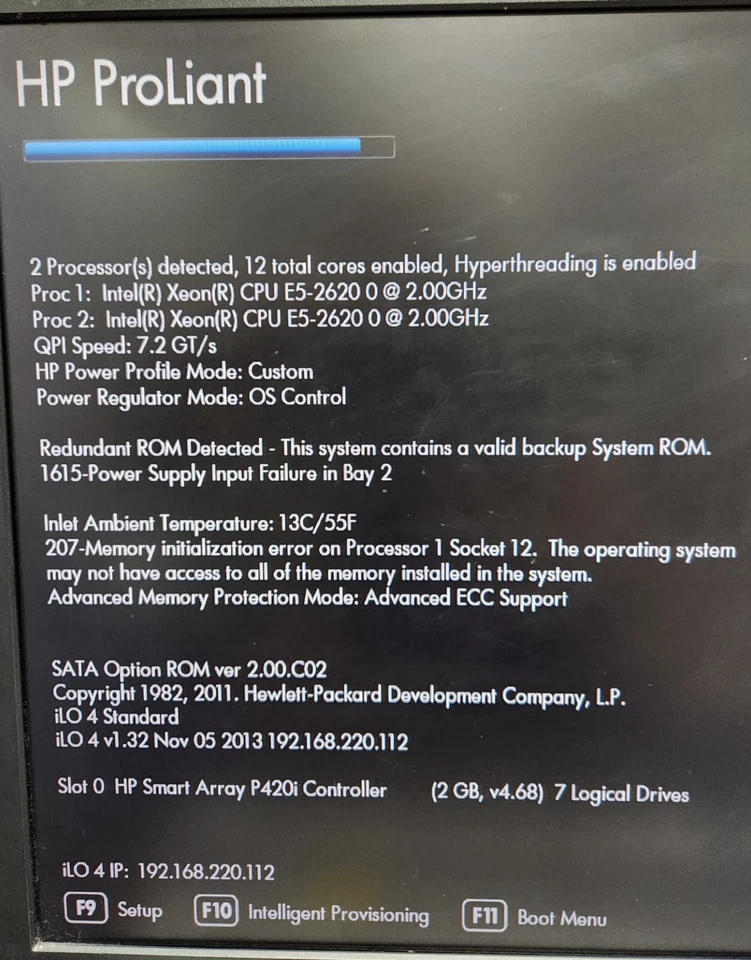 HP ProLiant DL380 G8 (4TB SAS, 2x Intel Xeon E5-2660, 2.00Ghz, 12 núcleos, 196GB) Foto 3 de 4