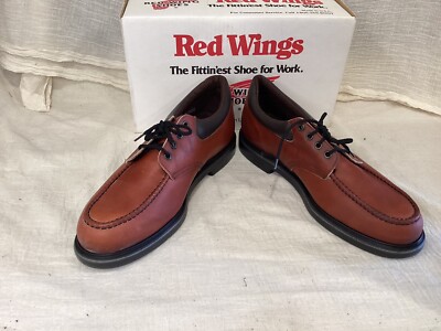 NOS RED WING # 105 MOC N OR ROUND TOE USA Brown or Red Lace up