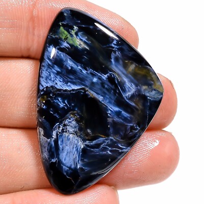 46.25CT A++ Natural Grey PIETERSITE Fancy Cabochon 28x40x5mm Loose Gemstone BC63