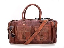 Sale- 22 Leather Travel Bag Duffle Gym Men Vi...