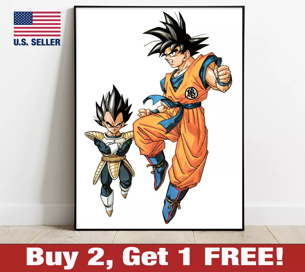 Super Goku for Wall decoration Paper Print - Animation & Cartoons