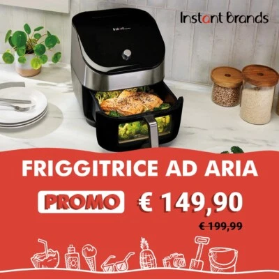 INSTANT POT Instant Vortex 5,7 litri Friggitrice ad aria calda Clearcook Odorerase