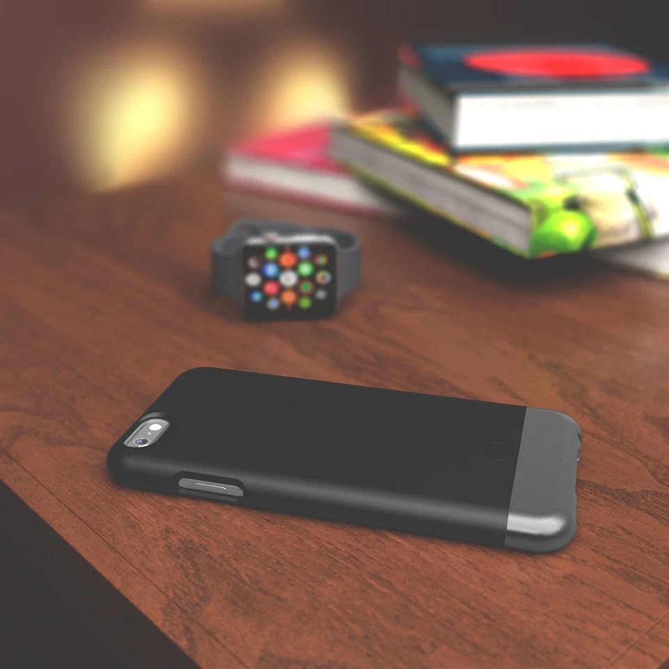 Funda híbrida con clip para cinturón iPhone 6 6S con funda de ajuste seguro (juego de 2 piezas) Foto 4 de 4