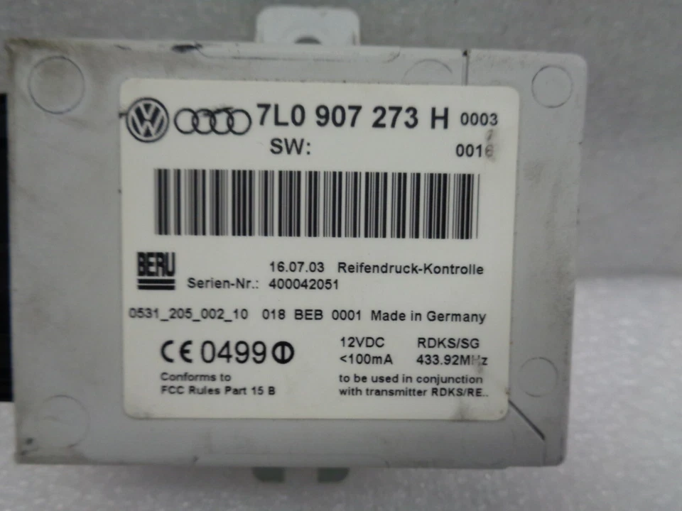 2004-2006 Porsche Cayenne TPMS Tire Pressure Monitor Control Module OEM AK220202 - Image 2 of 4