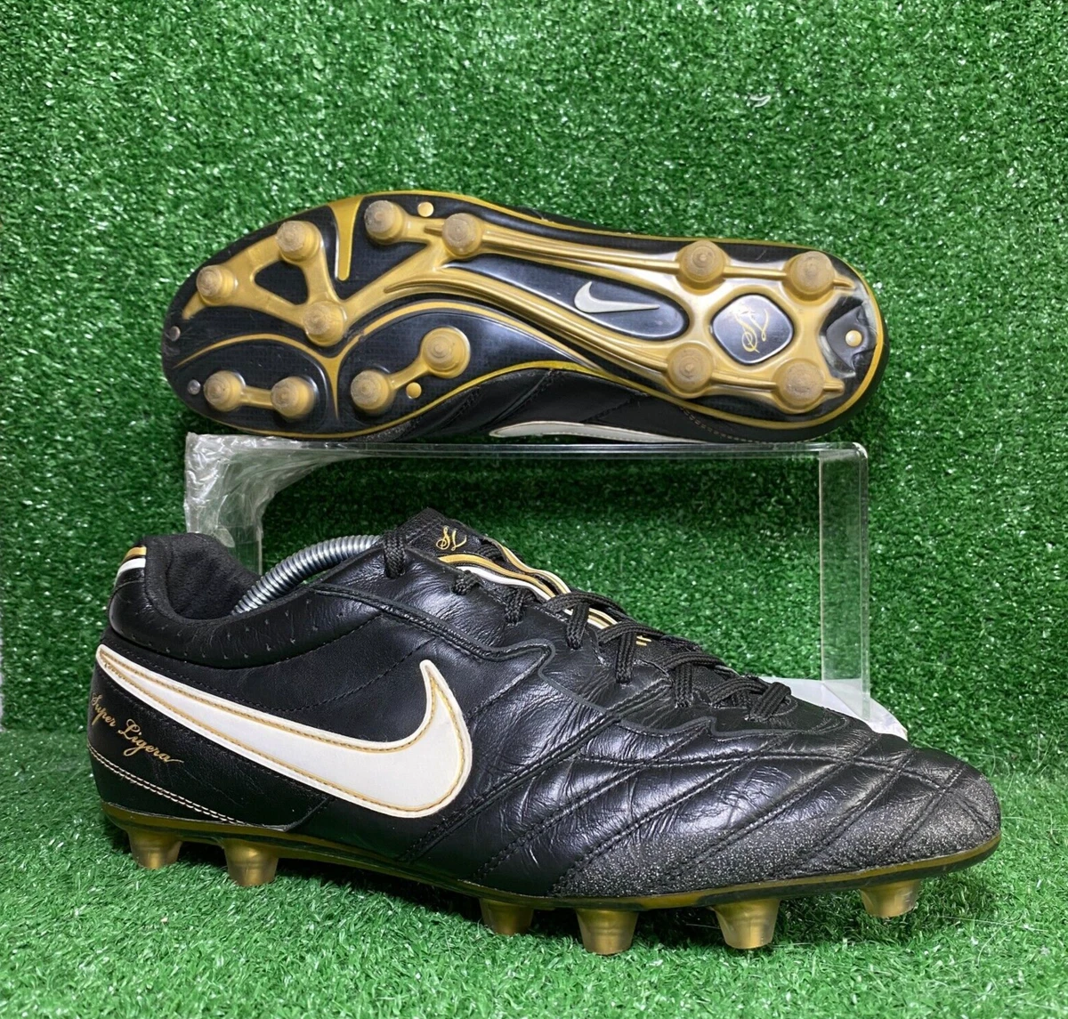 Jugar con histórico Irregularidades LIMITED 2008 Nike Tiempo SUPER LIGERA ELITE Leather Ronaldinho R10 10 US |  eBay