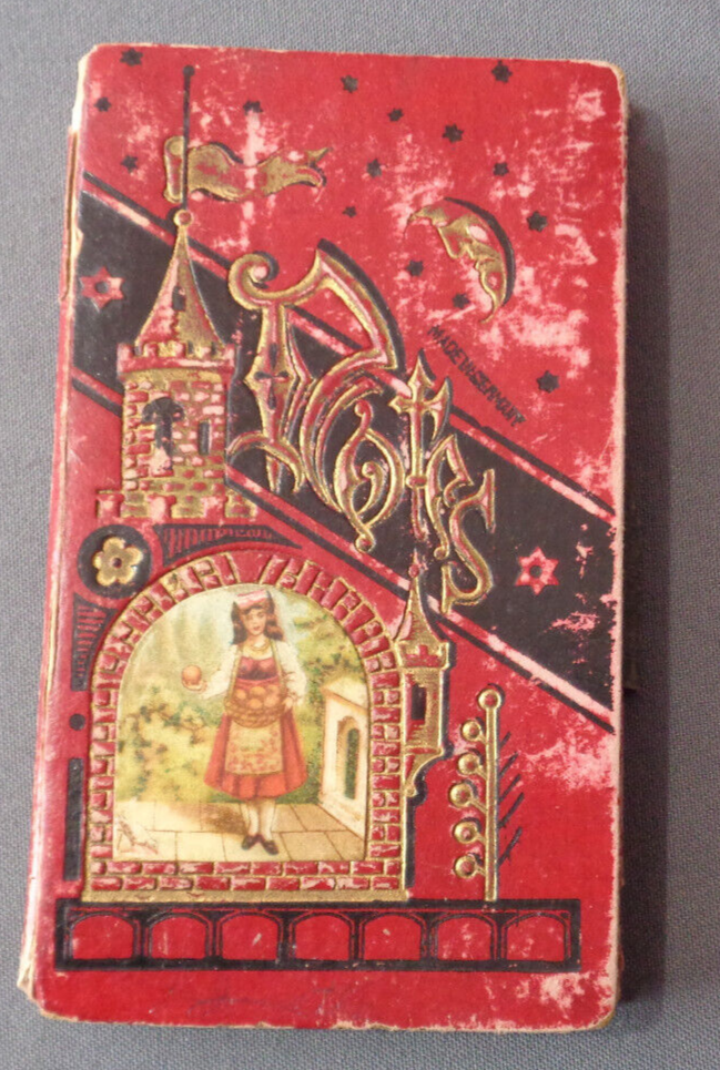 ✧1点物✧vintage victorian✧journal note book Victorian Era Note Book Journal Red HB Embossed Antique