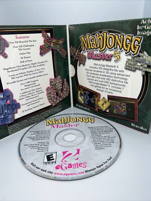 Mahjonggg Master 5 PC CD- Rom