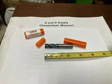 Micro 100 Gem-375-4X, 3/8" Solid Carbide End Mill, 4Flute, Center-Cutting, AlTiN