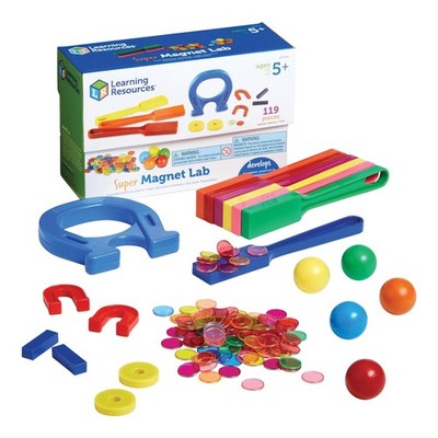 Learning Resources Super Magnet Lab - 119 Pieces