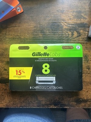 Gillette Labs 5 Blade/ 8 Replacement Cartridges ~ New