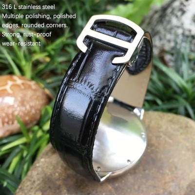 14mm 16mm 18mm 20mm 22mm Leather Strap Watch Band Fits Ballon Bleu de Cartier