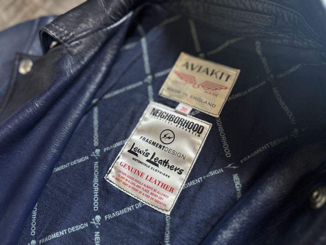ジャケット・アウター Lewis leathers x fragment x neighborhood Used Neighborhood Fragment Design Highwayman Lewis Leathers