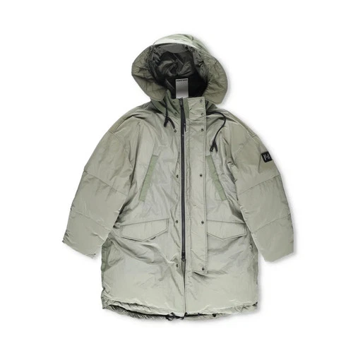 HOLDEN Mens Green Parka Coat Softshell Stand Up Collar Zip Closure M RRP 800 image 5