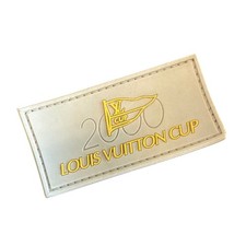 Louis Vuitton Cup 2000 commemorative rubber patch gold logo sailing memorabilia