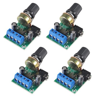 DWEII 4Pcs LM386 10W Mini Power Amplifier Board Audio Module 