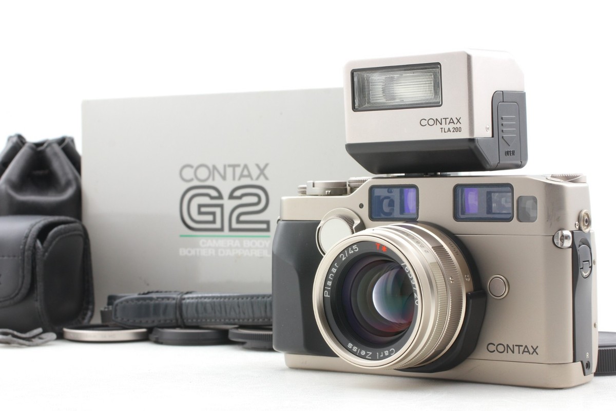 フィルムカメラ CONTAX G2 planar 2/45 TLA200 w/TLA200 [Near MINT in Boxed] CONTAX G2 Film Camera Planar
