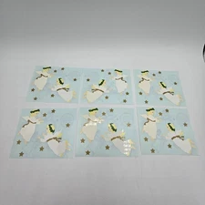 Vintage Mrs. Grossman Angel Gold Stars Sticker Lot Blue 6 Small sheets