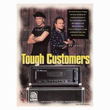 Ampeg Bass Amps Billy Sheehan Michael Anthony Vintage Magazine Print Ad 1996