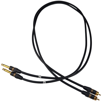 Monster Cable Prolink StudioLink 500 RCA to 1/4 TS Audio Cables 43in Lot of 2