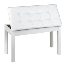 ZHRUNS Duet Piano Bench with Storage,Wood Keyboard Bench,Vanity Stool with Hi...