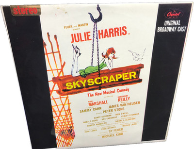 SKYSCRAPER Original Broadway Cast JULIE HARRIS '65 NZ CAPITOL STEREO LP w/INSERT