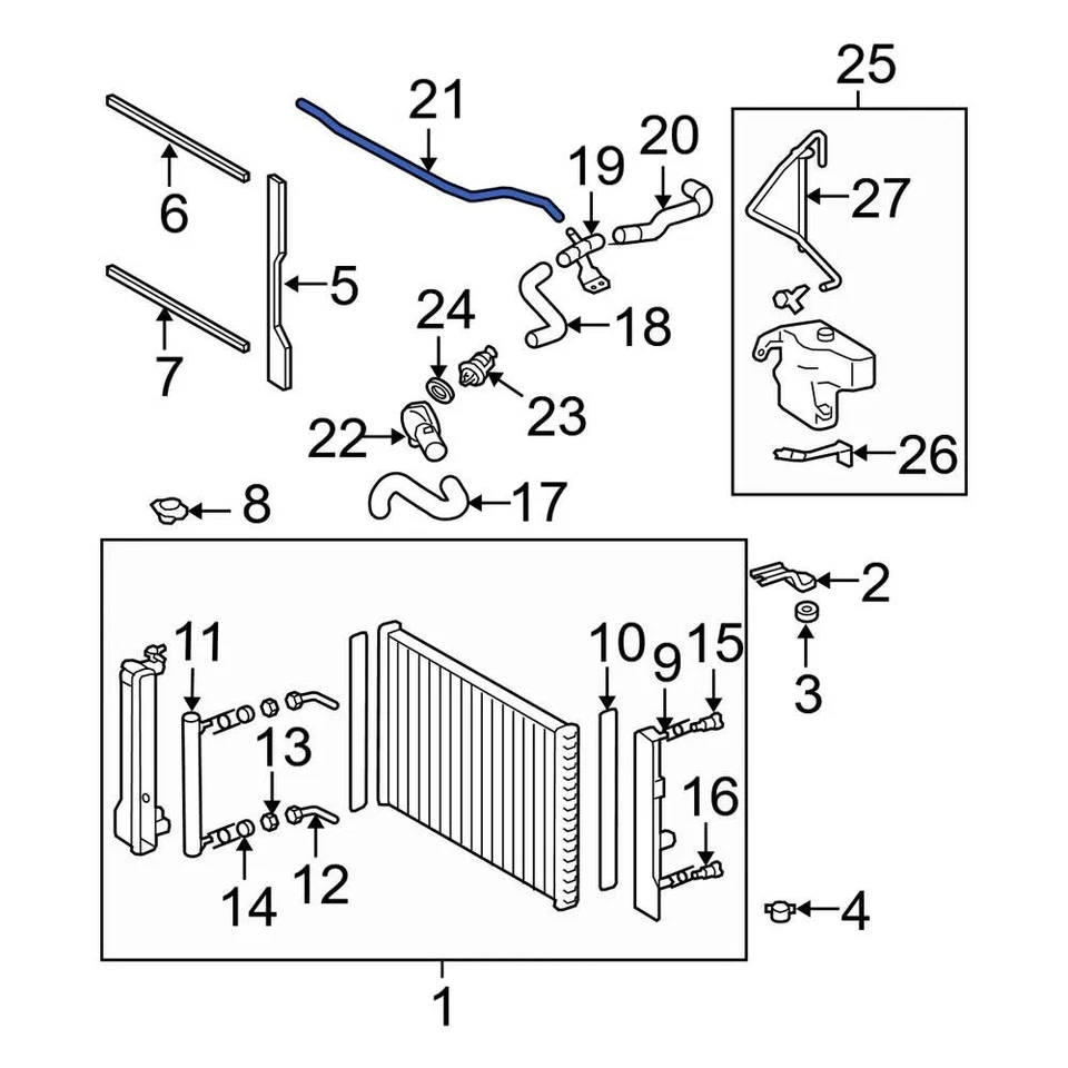 For Toyota Corolla 2009-2013 Toyota 1626122110 Engine Coolant Bypass Hose - Изображение 3 из 3